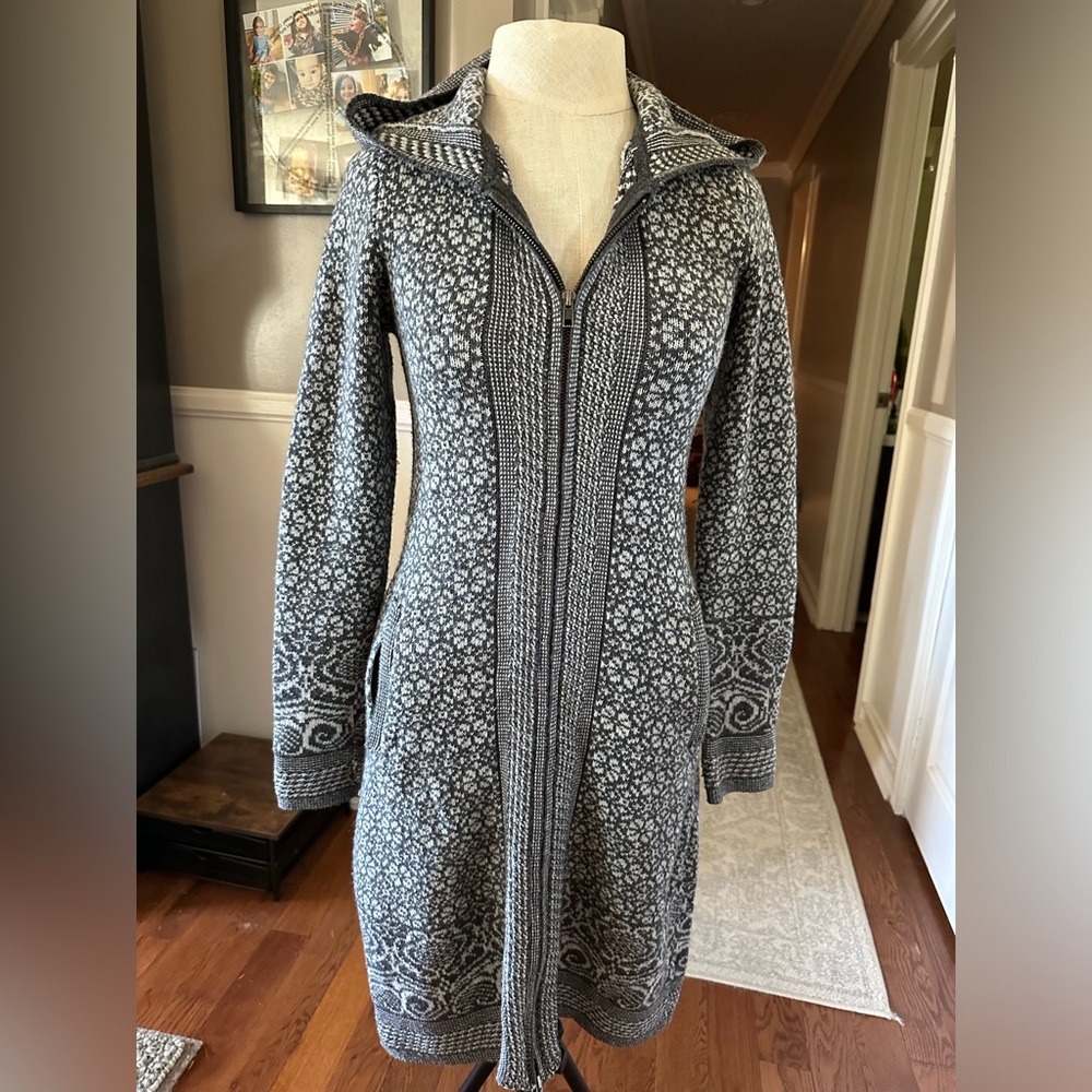 Telluride grey zip up sweater dress NWOT. Size Small